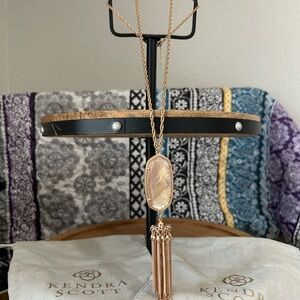 Kendra Scott Rose Gold and Mother of Pearl Pendant Necklace